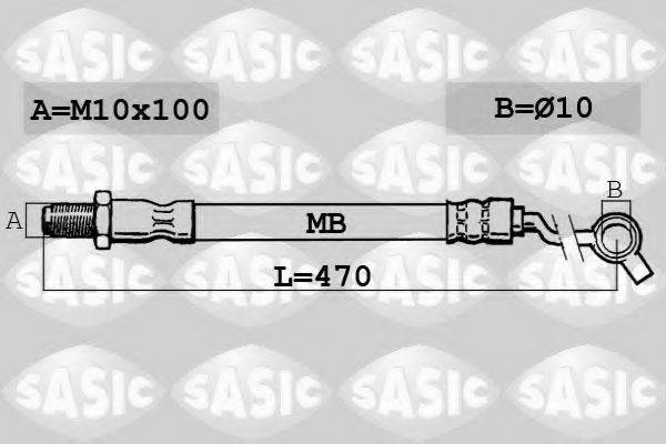 SASIC SBH6317 Гальмівний шланг