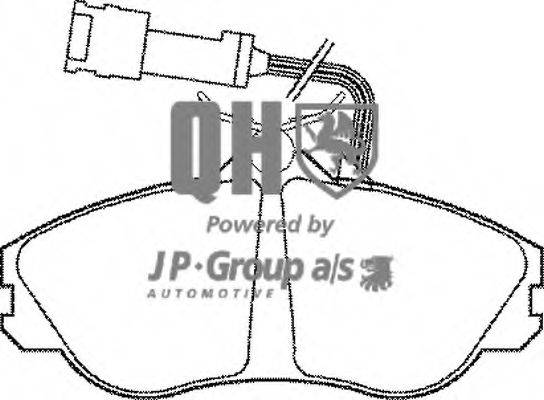 JP GROUP 1163600319 Комплект гальмівних колодок, дискове гальмо