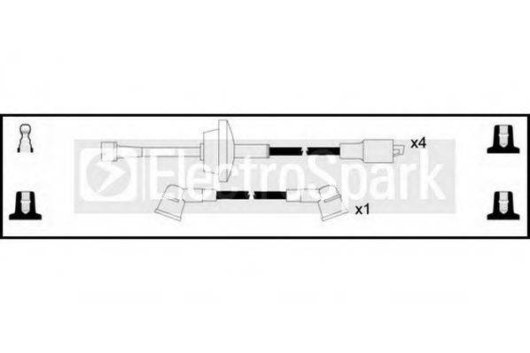 STANDARD OEK522 Комплект дротів запалювання