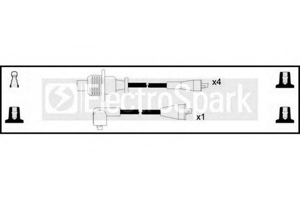 STANDARD OEK974 Комплект дротів запалювання