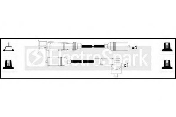 STANDARD OEK592 Комплект дротів запалювання