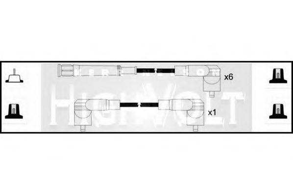 STANDARD OEF494 Комплект дротів запалювання