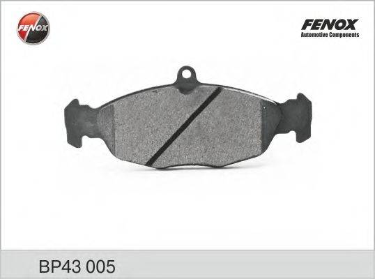 FENOX BP43005 Комплект гальмівних колодок, дискове гальмо