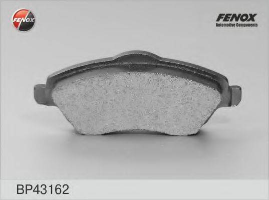 FENOX BP43162 Комплект гальмівних колодок, дискове гальмо