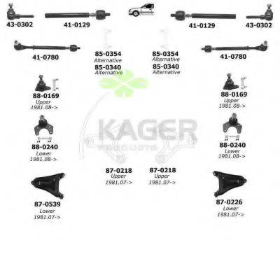KAGER 800047 Підвіска колеса