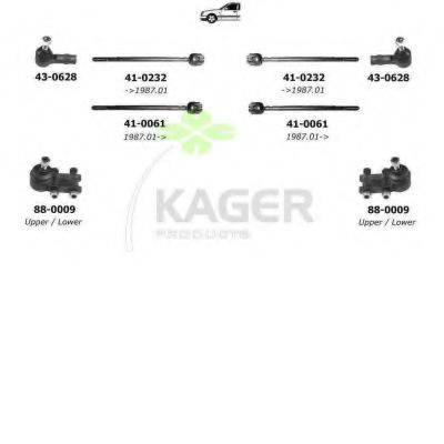KAGER 800179 Підвіска колеса