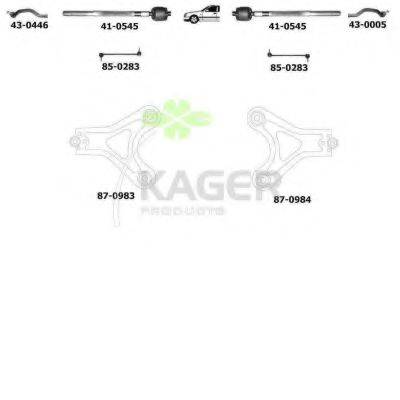 KAGER 800308 Підвіска колеса