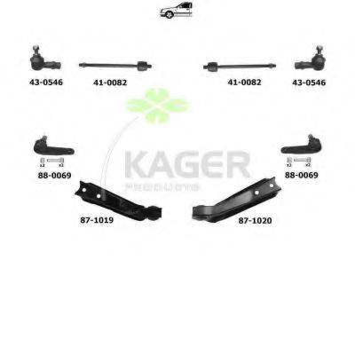 KAGER 800355 Підвіска колеса