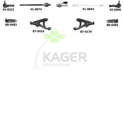 KAGER 800357 Підвіска колеса