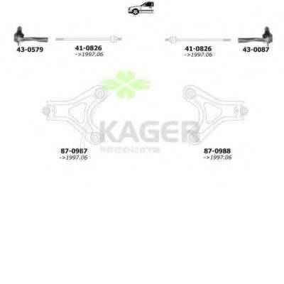 KAGER 800498 Підвіска колеса