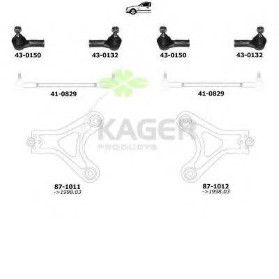 KAGER 800516 Підвіска колеса