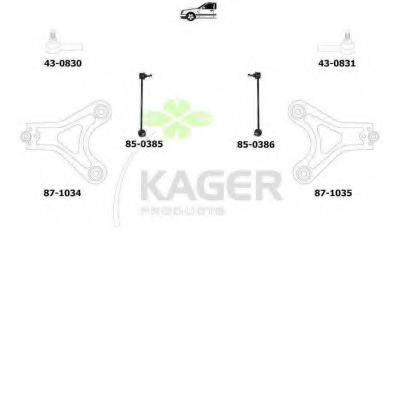 KAGER 800536 Підвіска колеса