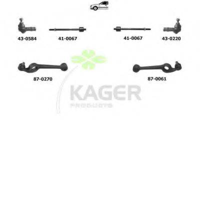 KAGER 800582 Підвіска колеса