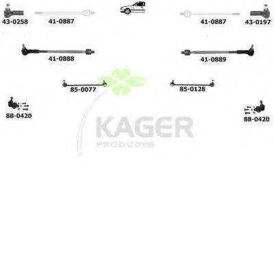 KAGER 800681 Підвіска колеса