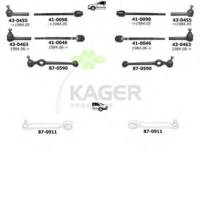 KAGER 800684 Підвіска колеса