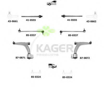 KAGER 800715 Підвіска колеса