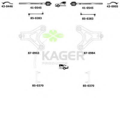 KAGER 800826 Підвіска колеса