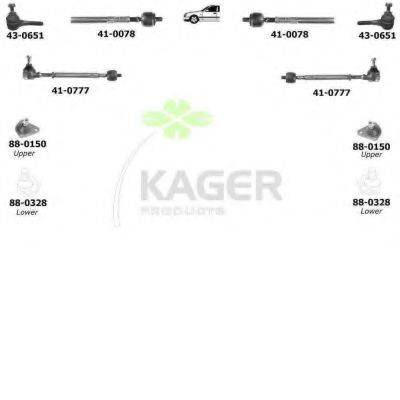KAGER 800831 Підвіска колеса