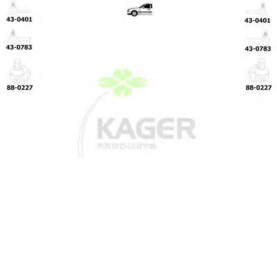 KAGER 800843 Підвіска колеса