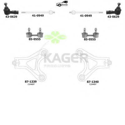 KAGER 800877 Підвіска колеса
