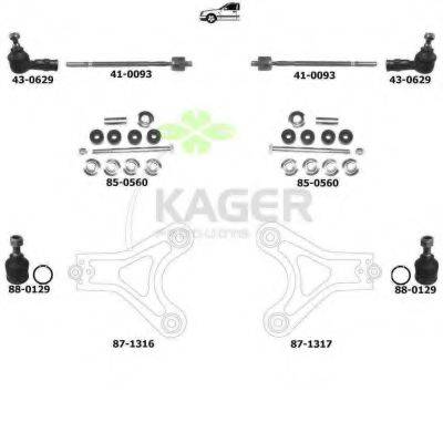 KAGER 800880 Підвіска колеса