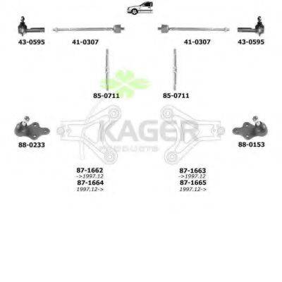KAGER 801016 Підвіска колеса