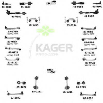 KAGER 801020 Підвіска колеса