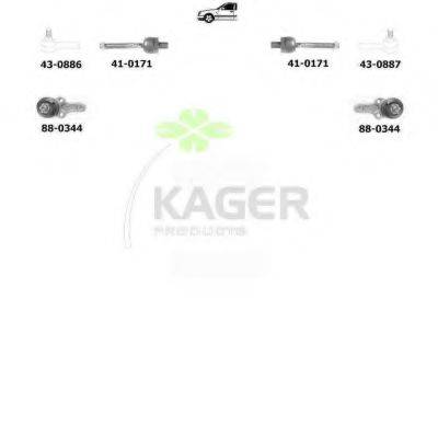 KAGER 801057 Підвіска колеса