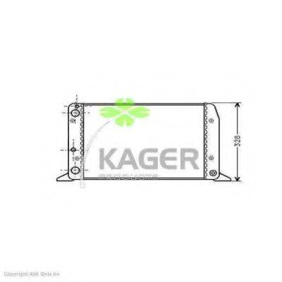 KAGER 310006 Радіатор, охолодження двигуна