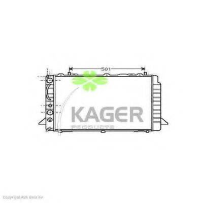 KAGER 310022 Радіатор, охолодження двигуна