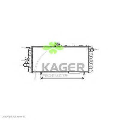 KAGER 310049 Радіатор, охолодження двигуна