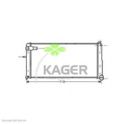 KAGER 310162 Радіатор, охолодження двигуна
