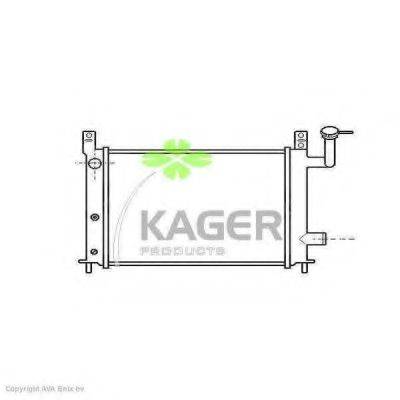 KAGER 310228 Радіатор, охолодження двигуна
