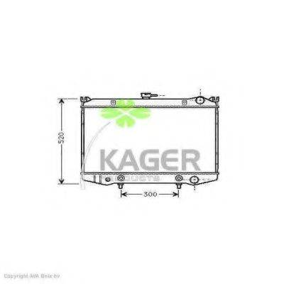KAGER 310233 Радіатор, охолодження двигуна