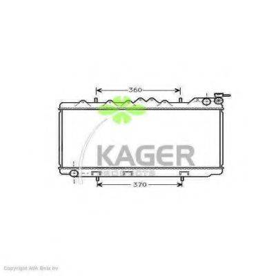 KAGER 310243 Радіатор, охолодження двигуна