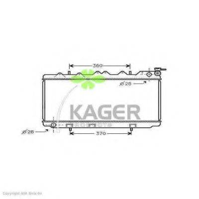 KAGER 310248 Радіатор, охолодження двигуна