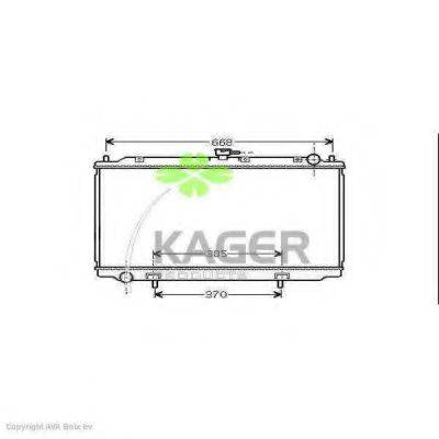 KAGER 310275 Радіатор, охолодження двигуна