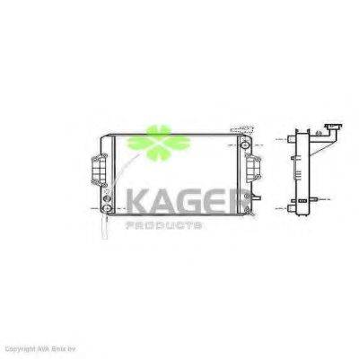 KAGER 310283 Радіатор, охолодження двигуна