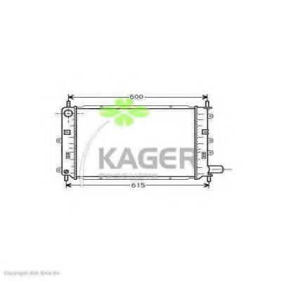 KAGER 310331 Радіатор, охолодження двигуна
