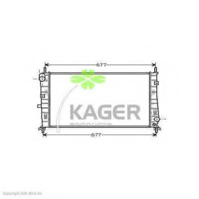 KAGER 310334 Радіатор, охолодження двигуна