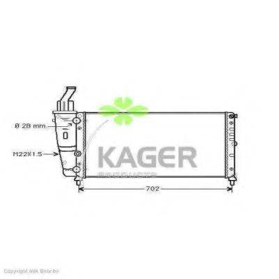 KAGER 310421 Радіатор, охолодження двигуна