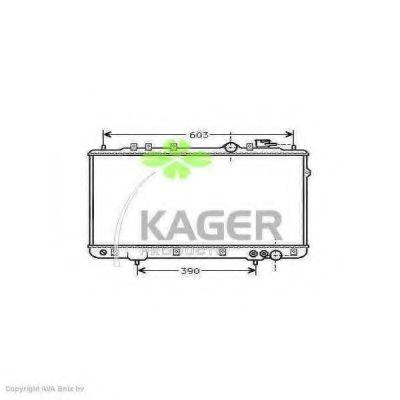 KAGER 310511 Радіатор, охолодження двигуна