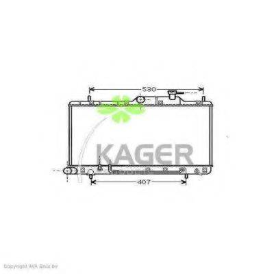 KAGER 310522 Радіатор, охолодження двигуна
