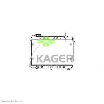 KAGER 310549 Радіатор, охолодження двигуна