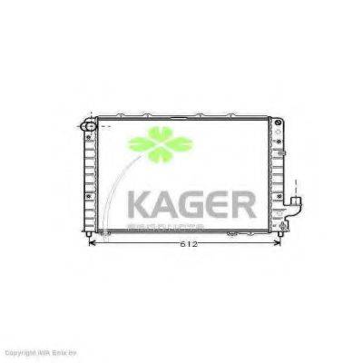 KAGER 310567 Радіатор, охолодження двигуна