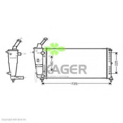 KAGER 310573 Радіатор, охолодження двигуна