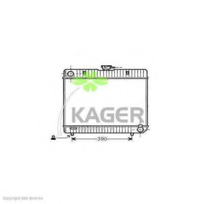 KAGER 310584 Радіатор, охолодження двигуна