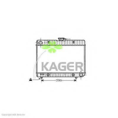 KAGER 310585 Радіатор, охолодження двигуна