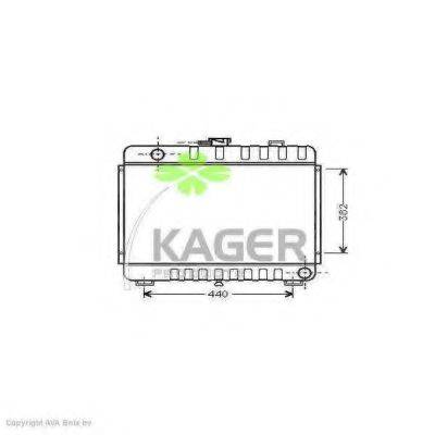 KAGER 310586 Радіатор, охолодження двигуна