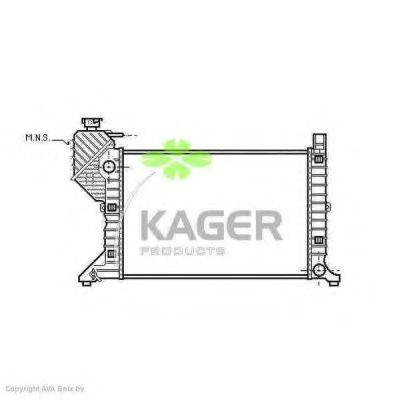KAGER 310615 Радіатор, охолодження двигуна